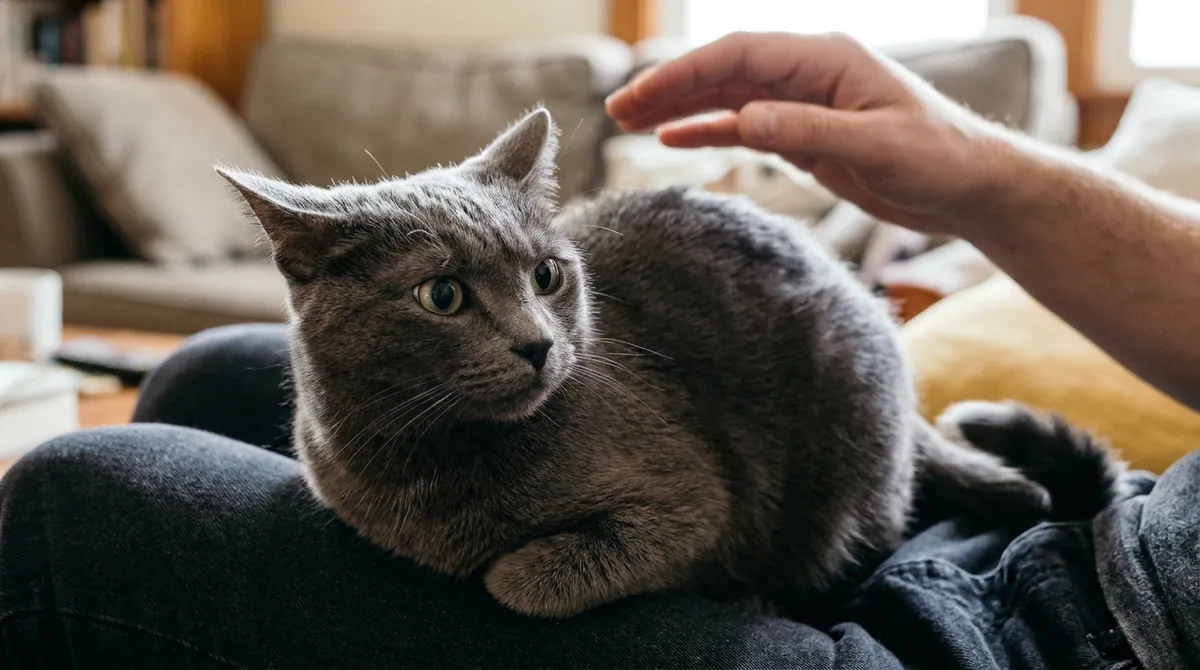 Ears sideways, wide pupils and a lashing tail: time to take your hand away