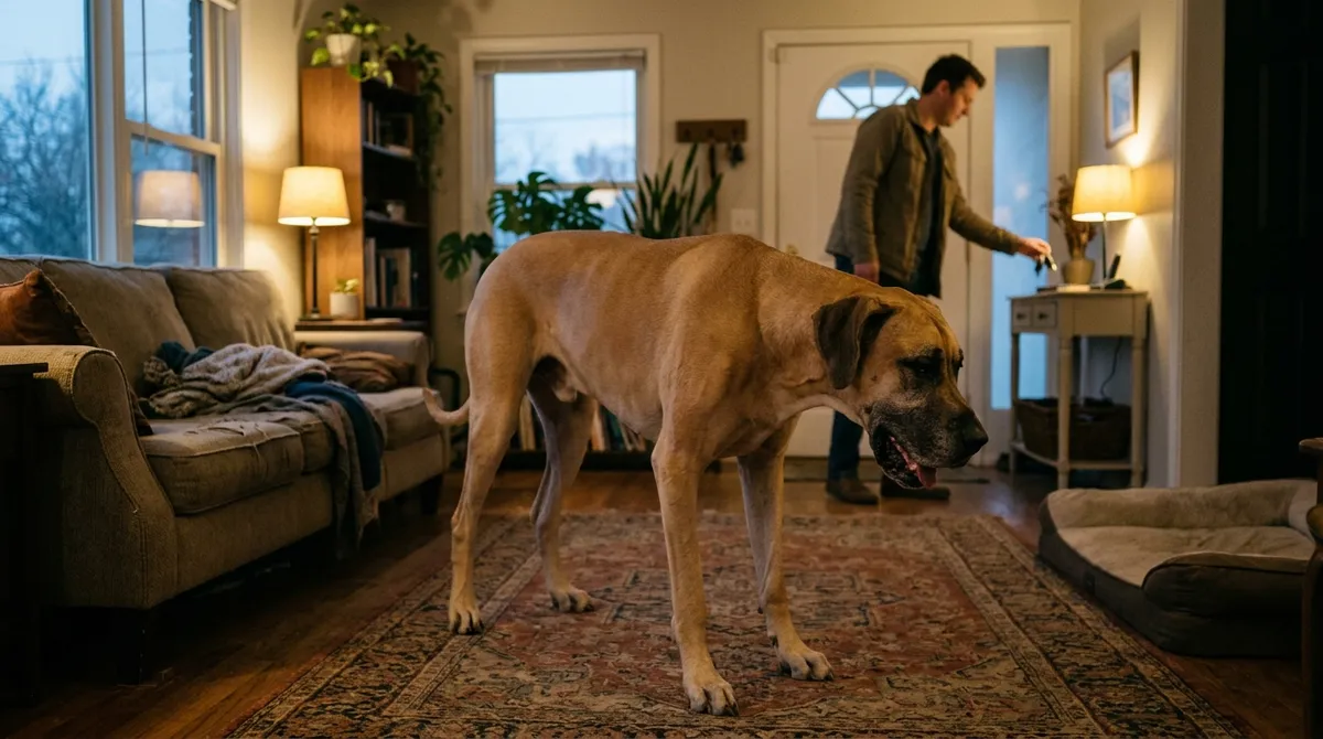 Retching with nothing coming out, drooling and restlessness in a deep-chested dog call for an animal hospital immediately
