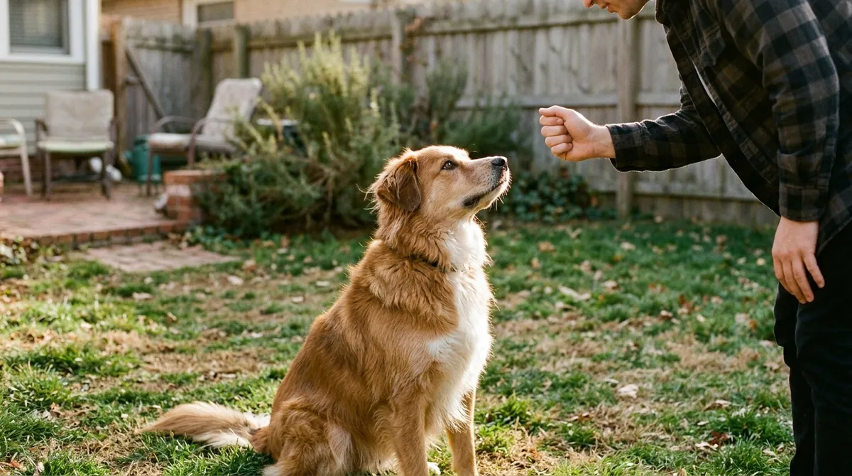 In the adult dog, a few minutes a day of "sit," "wait" and "leave it" help with self-control