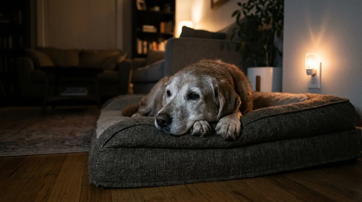The senior who started barking in the early hours needs a vet visit before any training