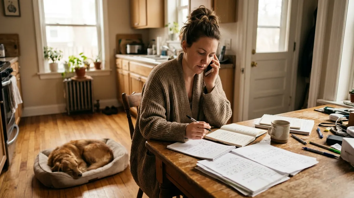 Can't take your dog to the vet right now? Call the clinic with your notes in hand and describe what you're seeing